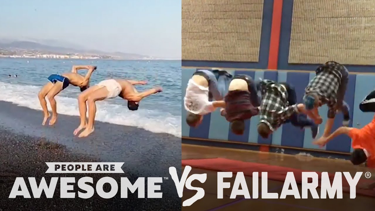 People Are Awesome vs. FailArmy | Backflips, Weightlifting, Nunchucks More!