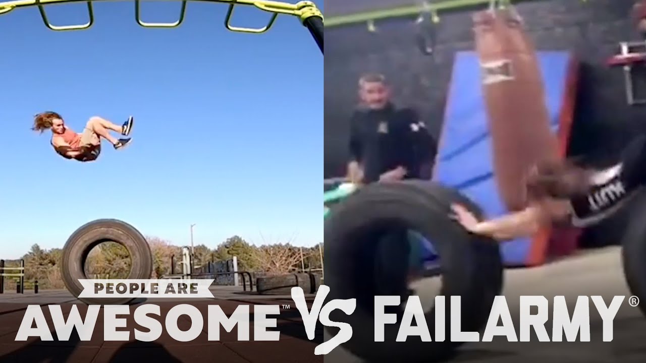 Tire Flips & More | People Are Awesome Vs. FailArmy
